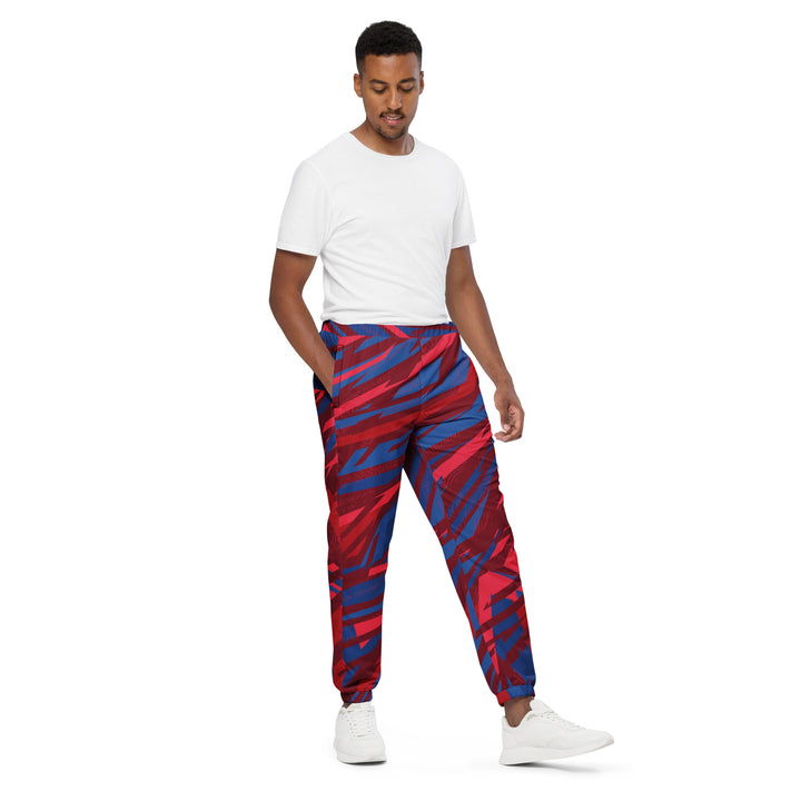 Unisex Track Pants - Red-Blue Root