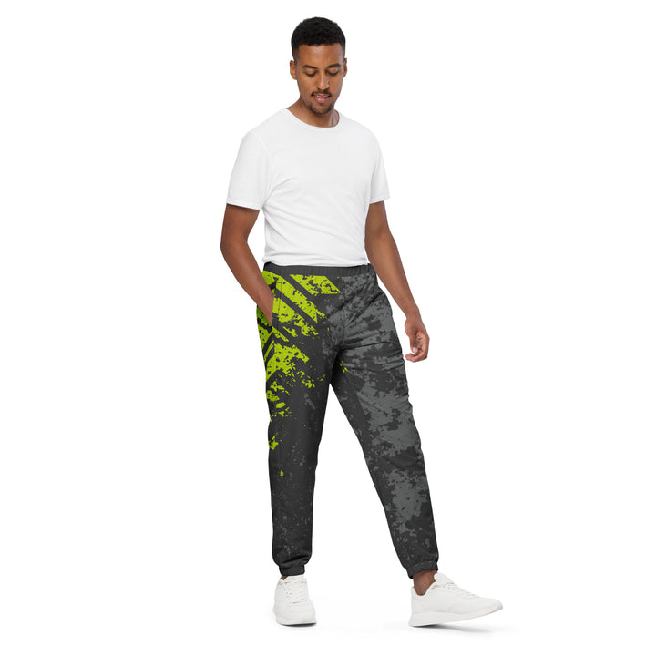 Unisex Track Pants - Grey-Green Street