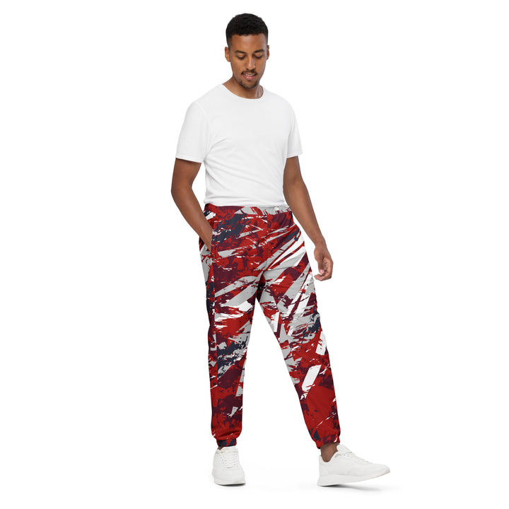 Unisex Track Pants - Red-White Phoenix