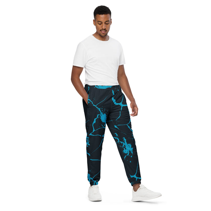 Unisex Track Pants - Black-Blue Nerve