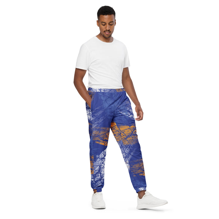 Unisex Track Pants - Blue-Orange Stroke