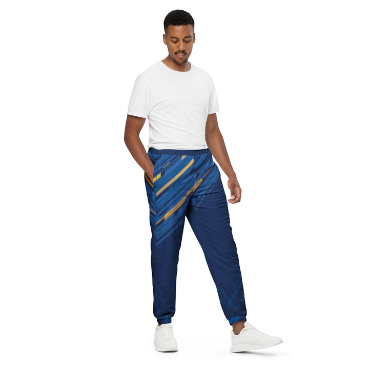 Unisex Track Pants - Blue-Yellow Victory