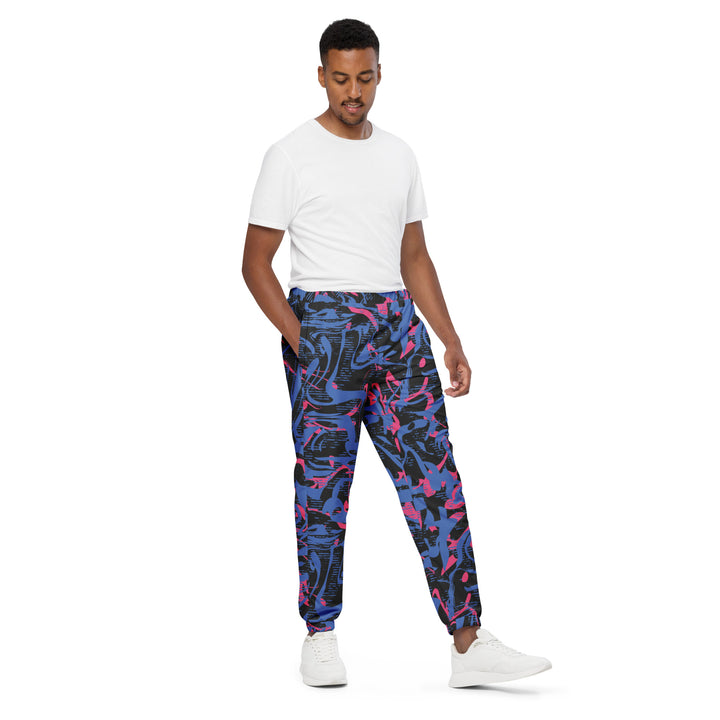 Unisex Track Pants - Blue-Pink Artist