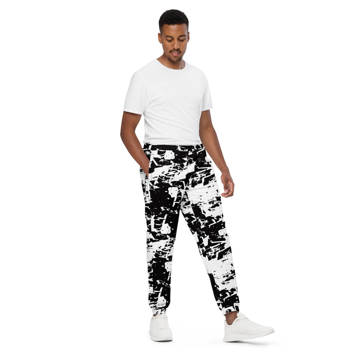 Unisex Track Pants - Black-White Marks