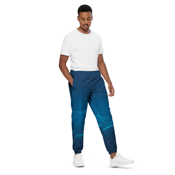 Unisex Track Pants - Blue Follow