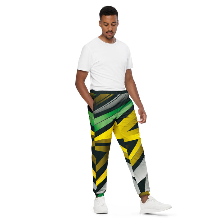 Unisex Track Pants - Yellow-Green Trace