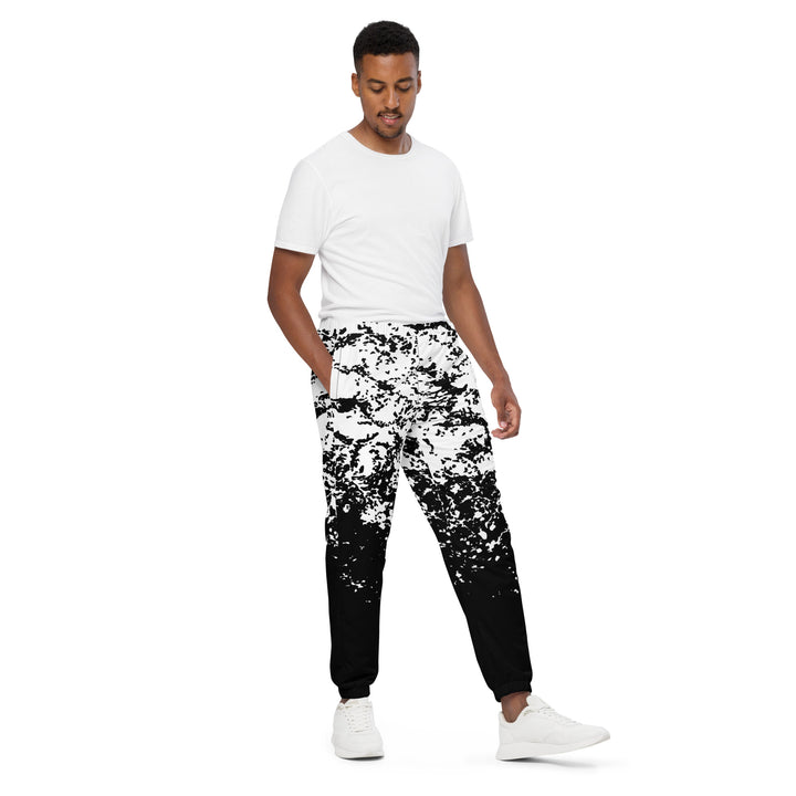 Unisex Track Pants - Black-White Fall