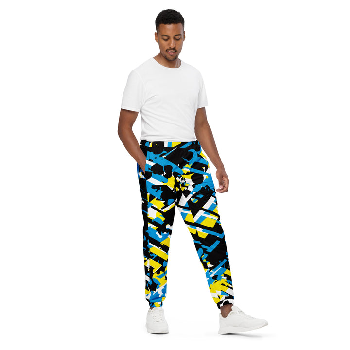 Unisex Track Pants - Black-Yellow Track