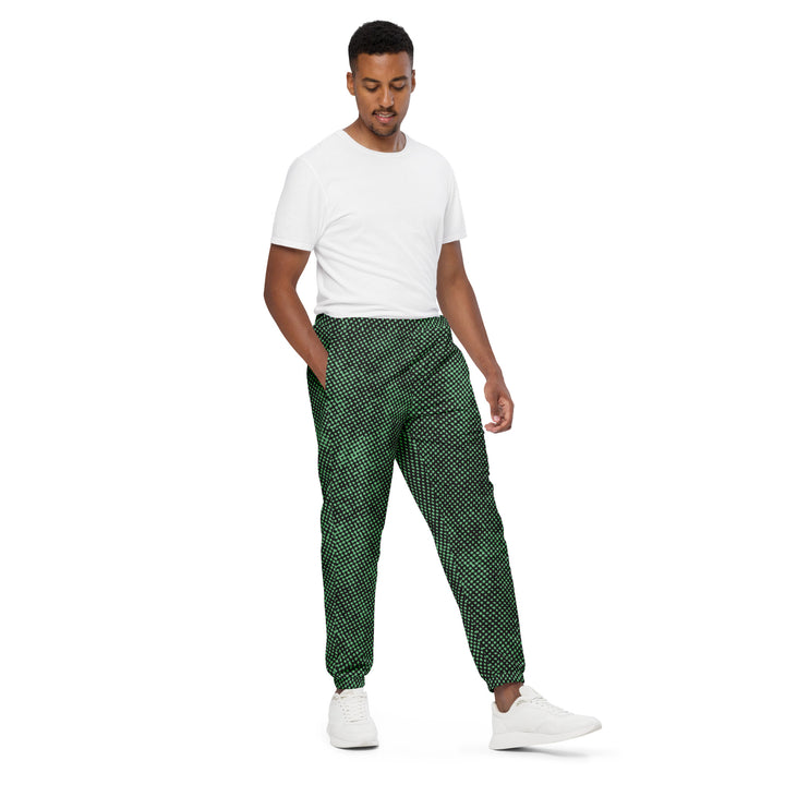 Unisex Track Pants - Black-Green Lost