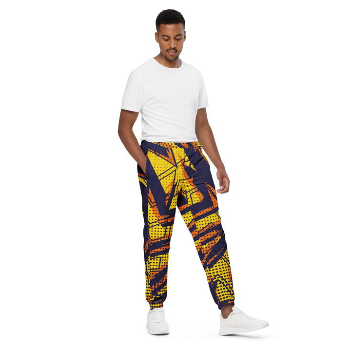 Unisex Track Pants - Purple-Orange Graffiti