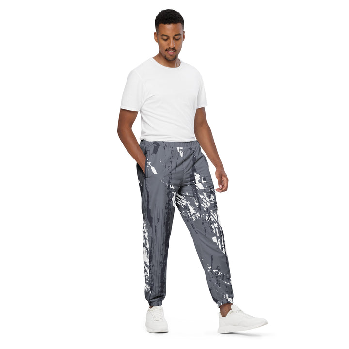 Unisex Track Pants - Grey-White Drops