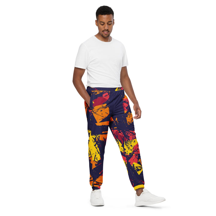 Unisex Track Pants - Purple-Red Mix