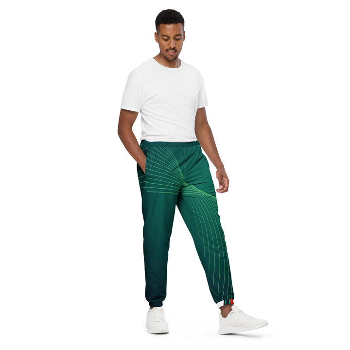 Unisex Track Pants - Green-Red Home