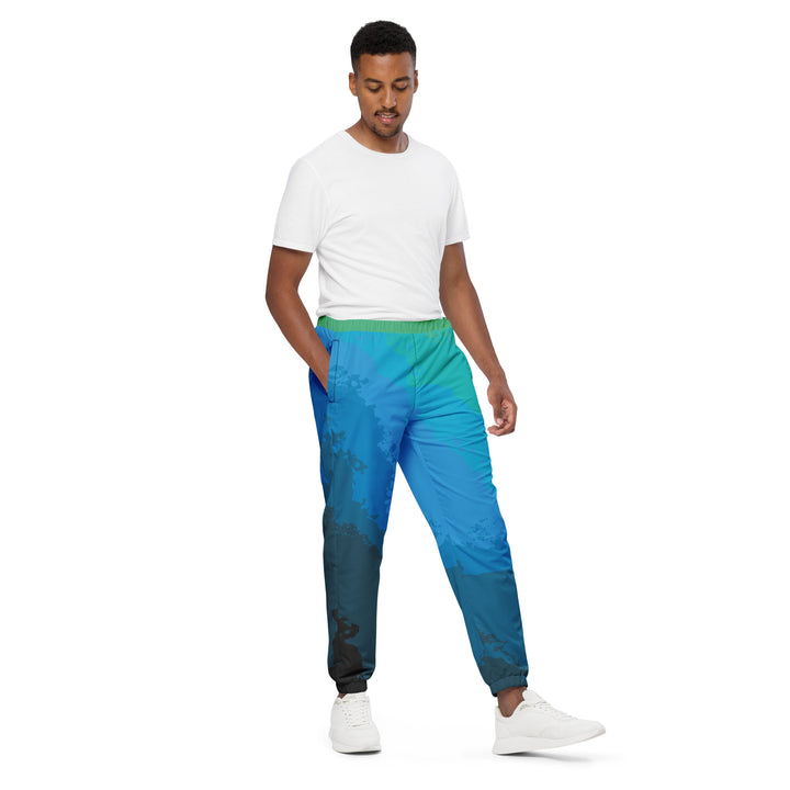 Unisex Track Pants - Blue-Green Fog