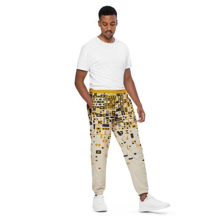 Unisex Track Pants - Yellow-Black Fall