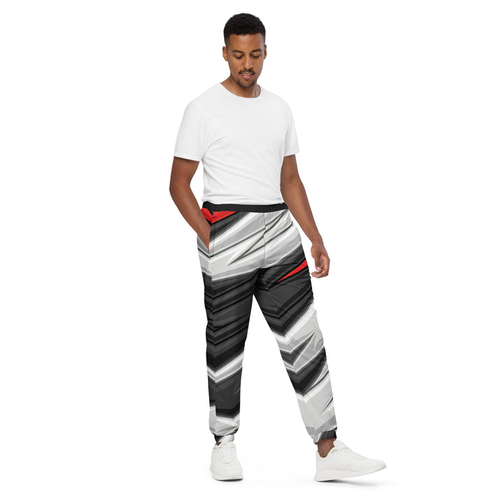 Unisex Track Pants - Black-Grey Fast