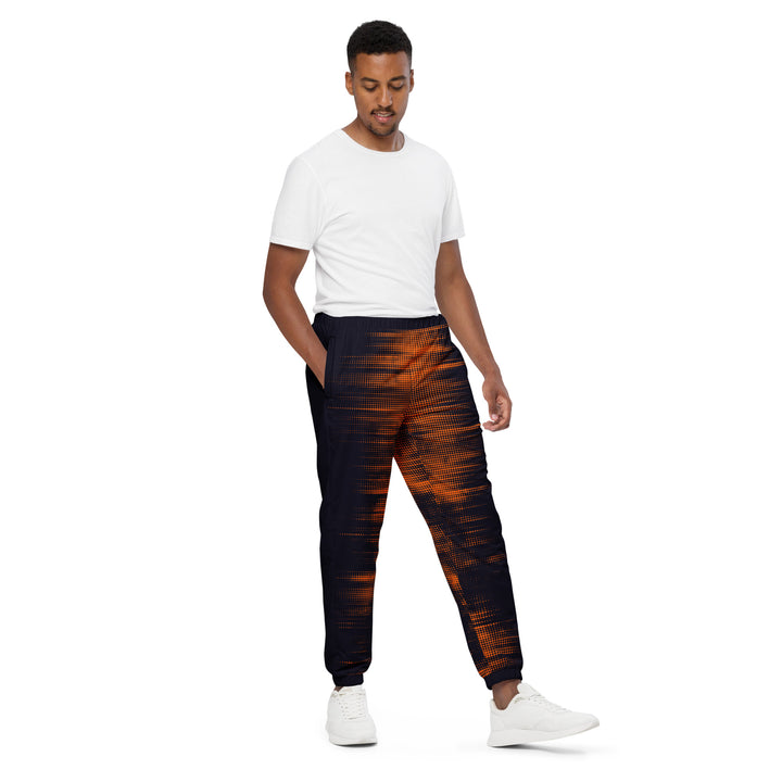 Unisex Track Pants - Black-Orange Soul