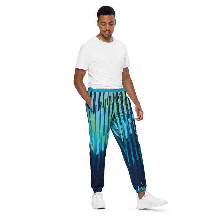 Unisex Track Pants - Blue-Green Fence