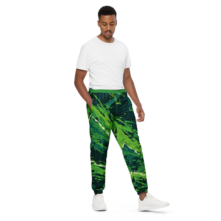 Unisex Track Pants - Green Eruption