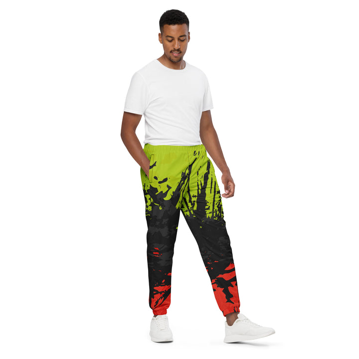 Unisex Track Pants - Red-Green Break