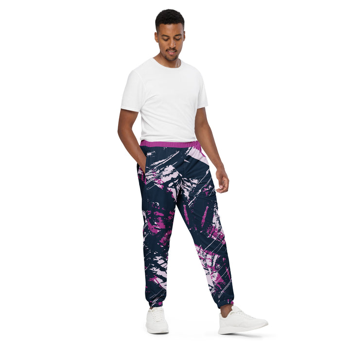 Unisex Track Pants - Blue-Pink Distract