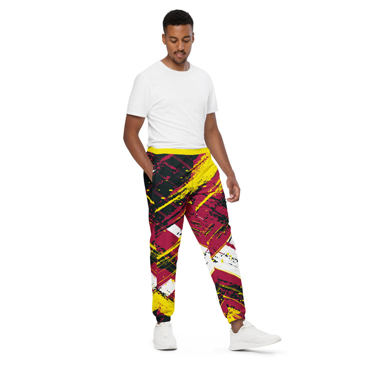 Unisex Track Pants - Red-Yellow Emotion