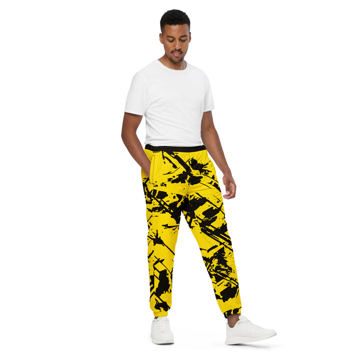 Unisex Track Pants - Yellow-Black Source