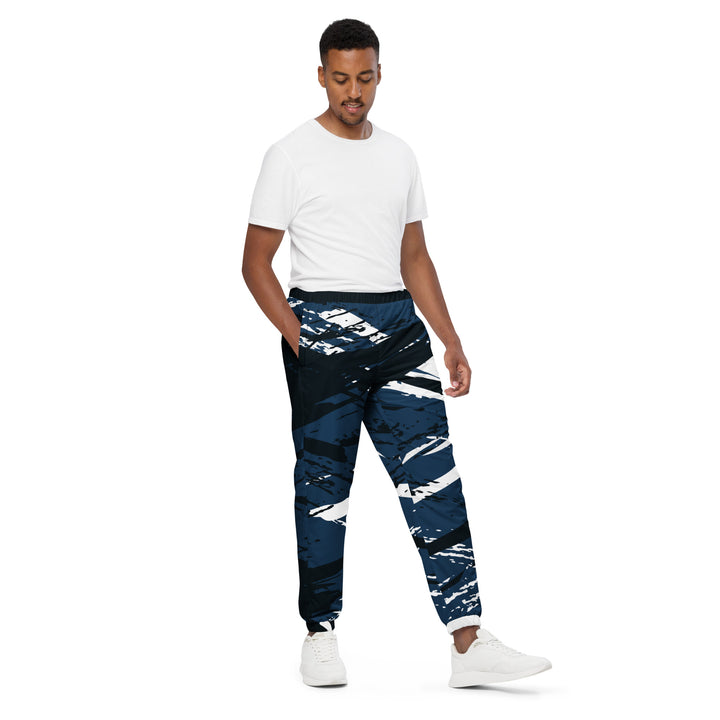 Unisex Track Pants - Blue-White Remain