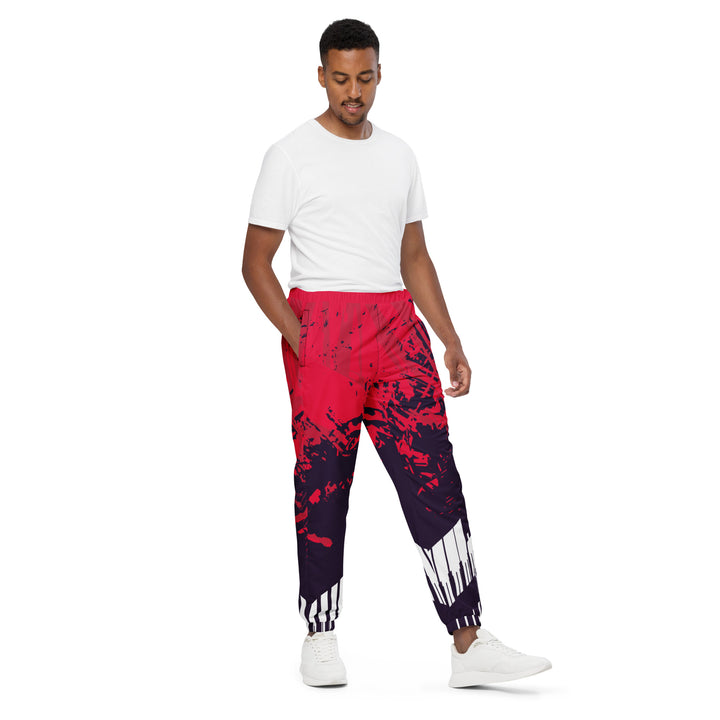 Unisex Track Pants - Purple-Red Track