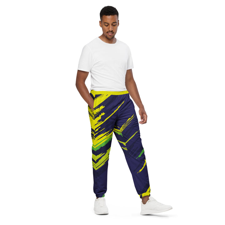 Unisex Track Pants - Purple-Yellow Overdraw