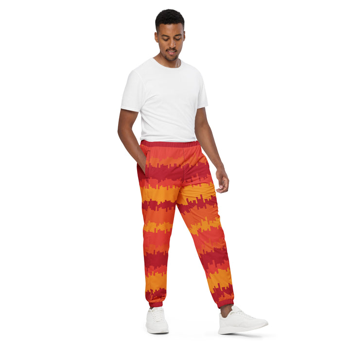 Unisex Track Pants - Orange-Red Sunset