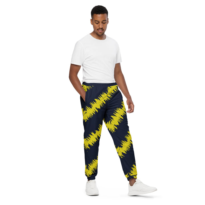 Unisex Track Pants - Black-Yellow City