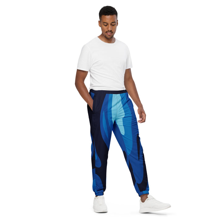 Unisex Track Pants - Blue Paint