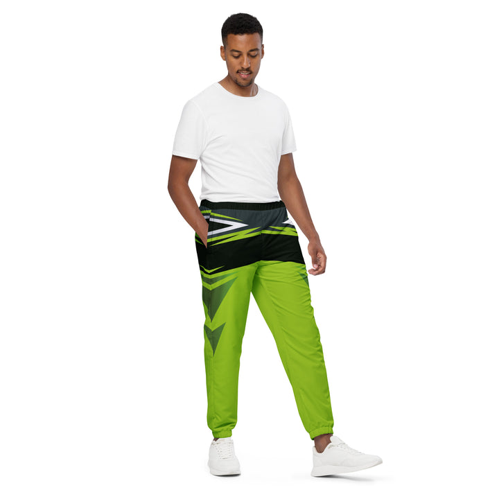 Unisex Track Pants - Black-Green Play