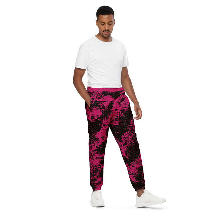 Unisex Track Pants - Black-Pink Loader