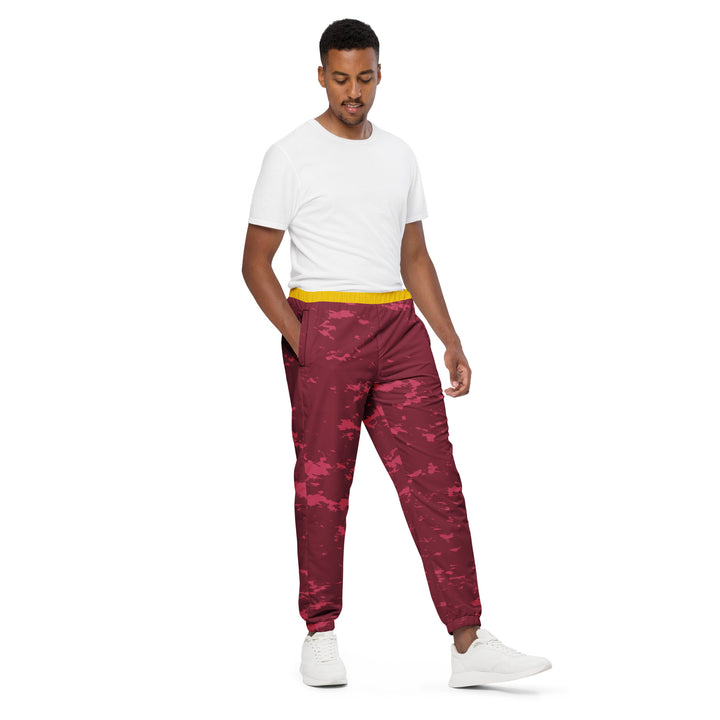 Unisex Track Pants - Pink-Yellow Clouds