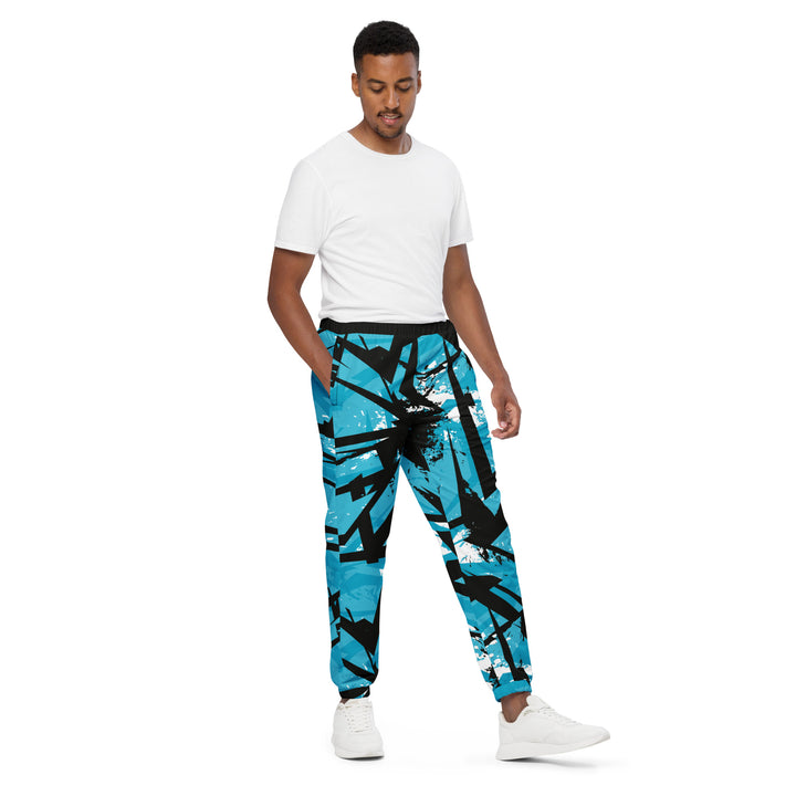 Unisex Track Pants - Blue-Black Break