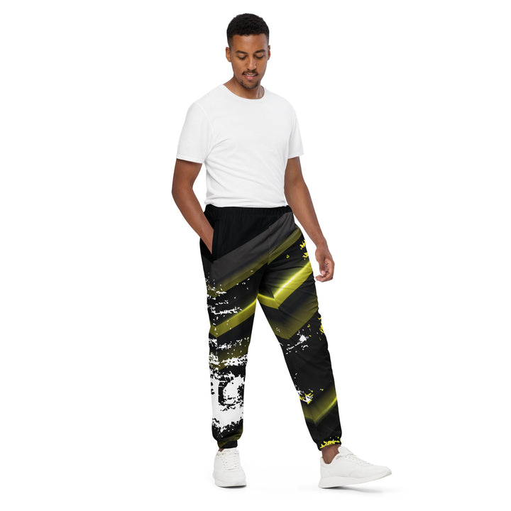 Unisex Track Pants - Black-Yellow Shine