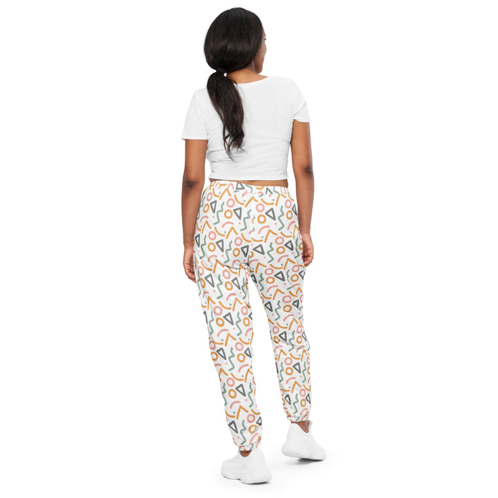 Unisex Track Pants - White Riddle