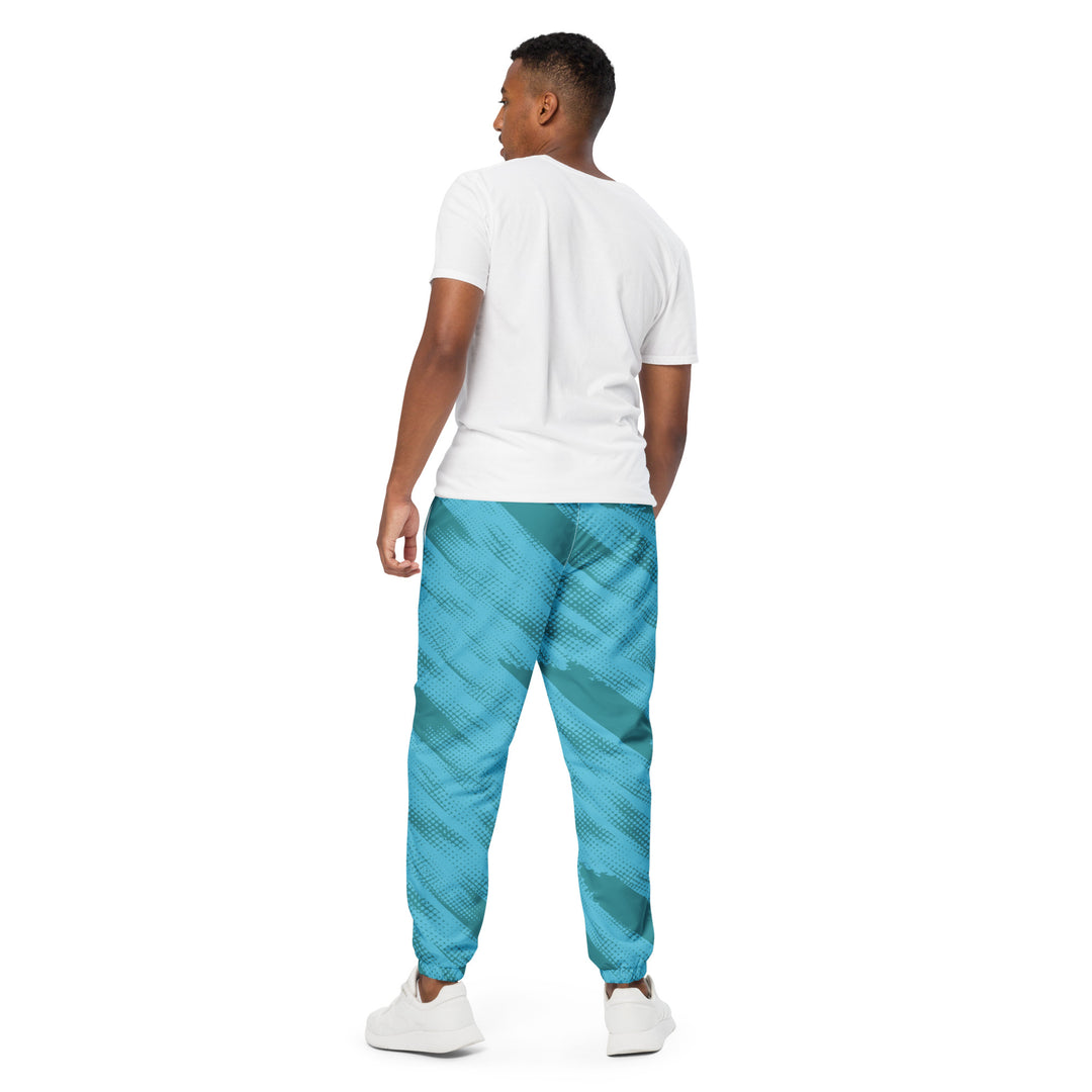 Unisex Track Pants - Turquoise-Green Halftone