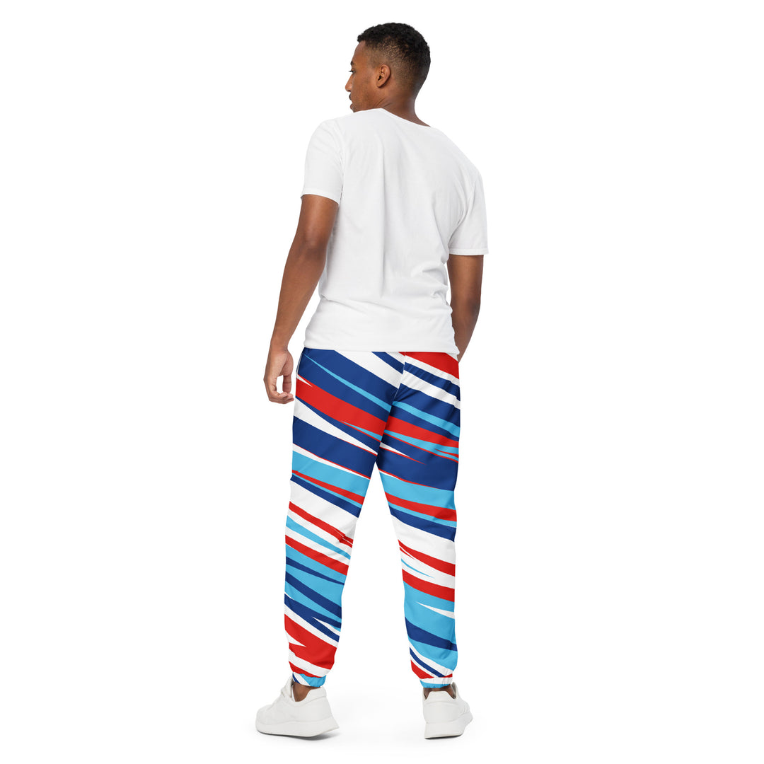 Unisex Track Pants - Red-Blue Speed