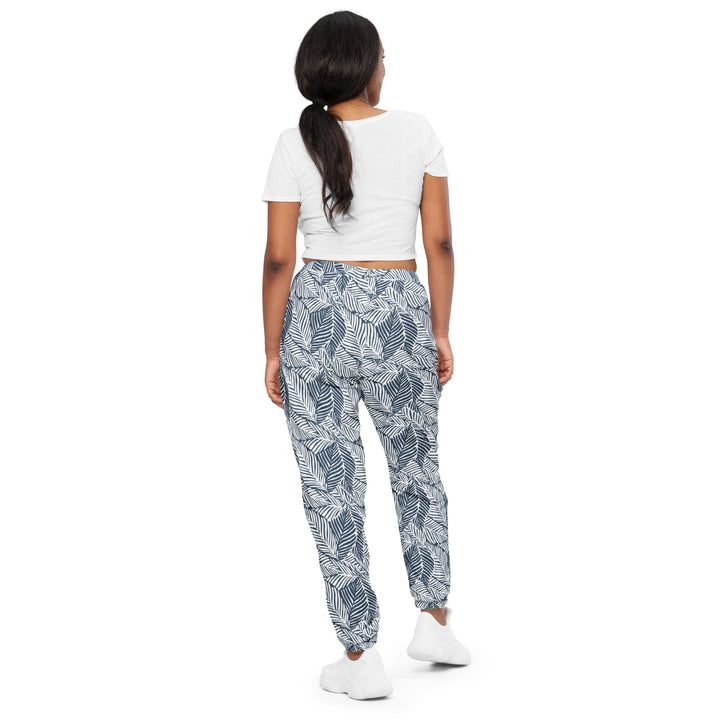 Unisex Track Pants - White Leaves