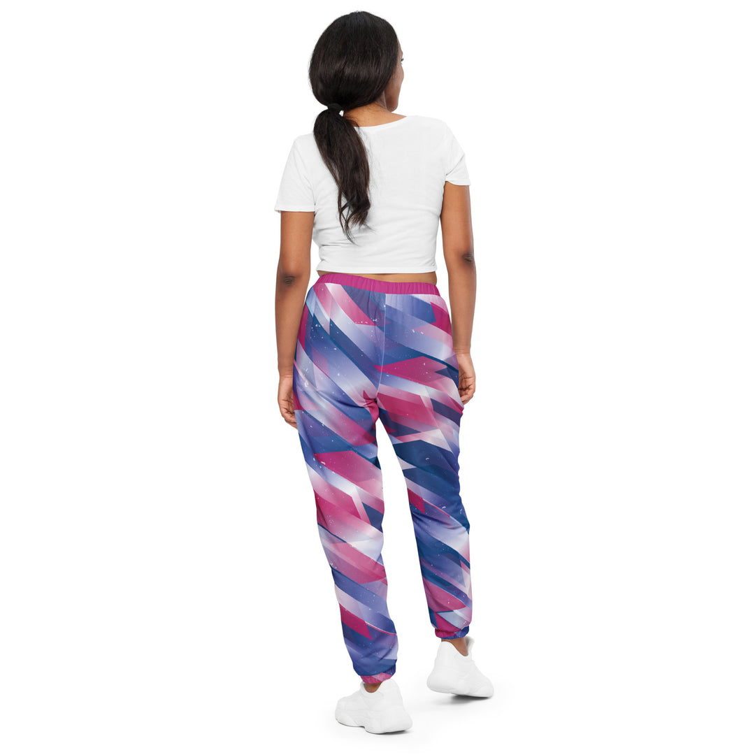 Unisex Track Pants - Pink-Blue Star