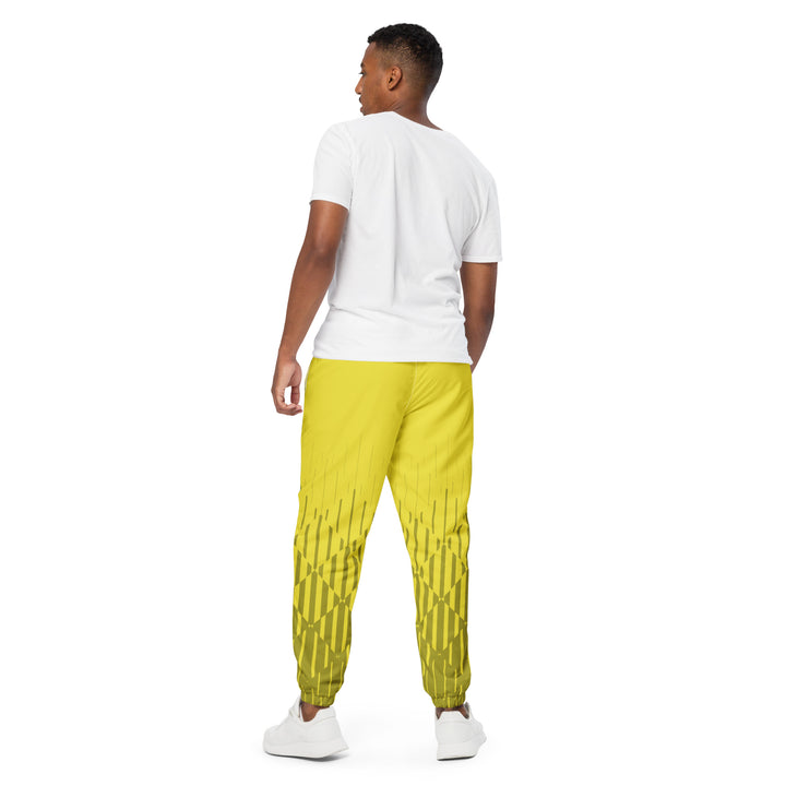 Unisex Track Pants - Yellow Distortion