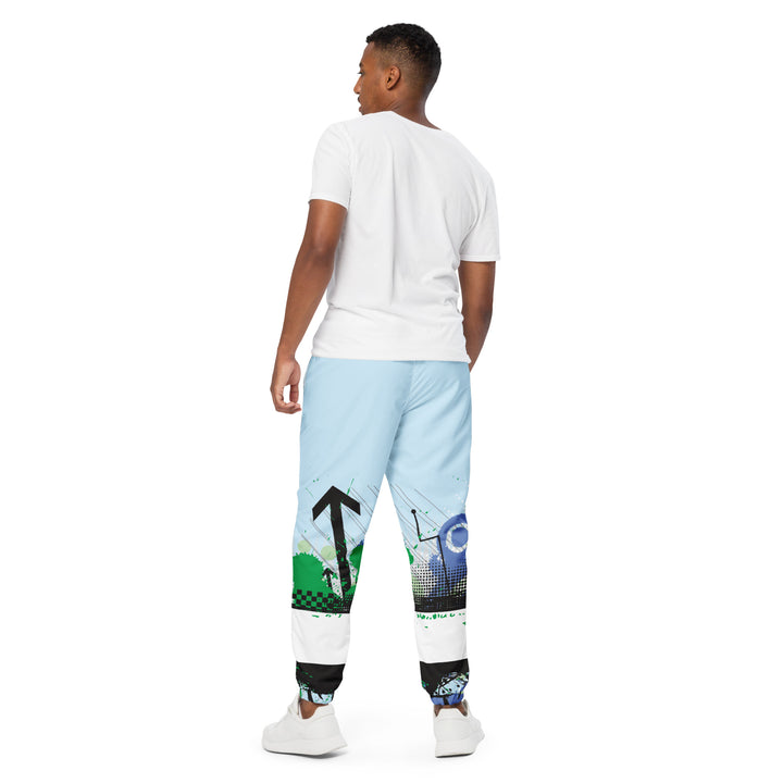 Unisex Track Pants - Blue-Black Newcomer