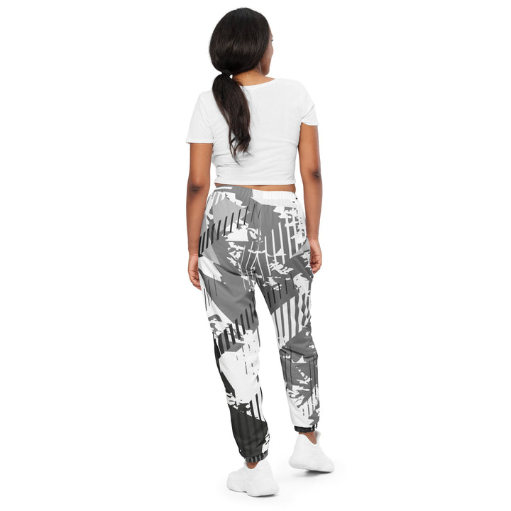 Unisex Track Pants - White-Gray Track