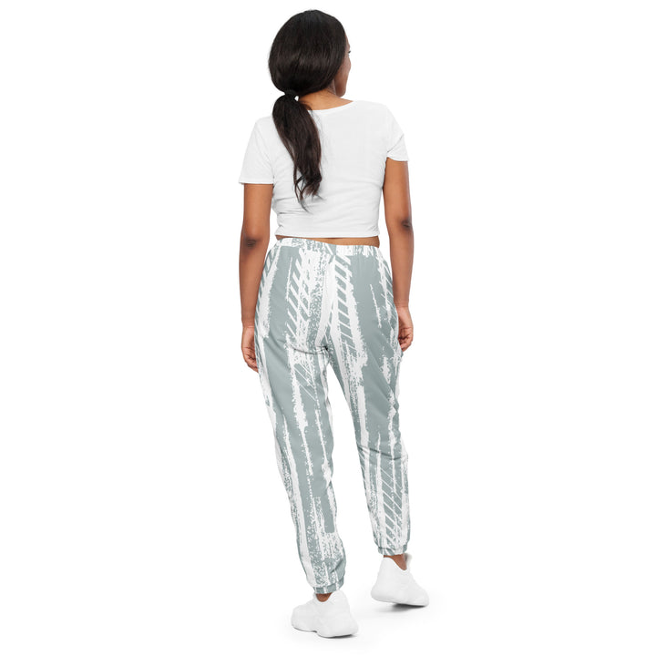 Unisex Track Pants - White-Grey Sprint