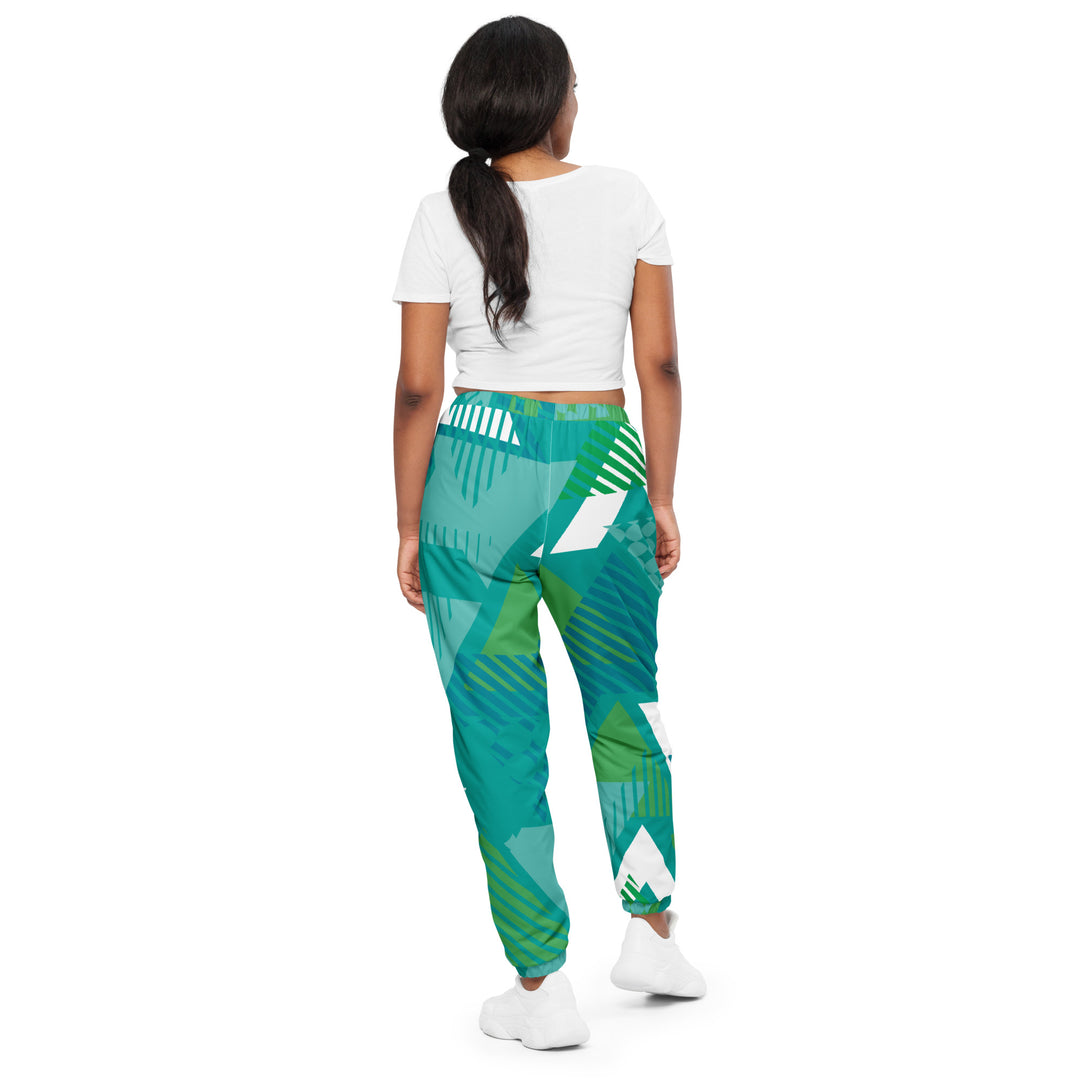 Unisex Track Pants - Green-White Home