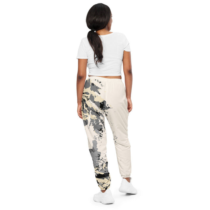 Unisex Track Pants - Beige-Grey Try