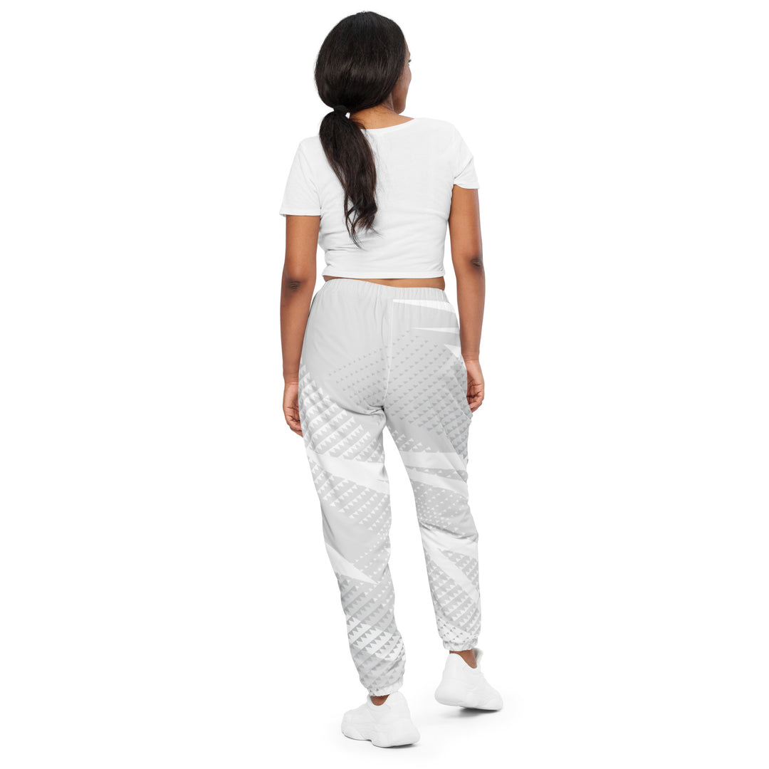 Unisex Track Pants - White-Grey Goal